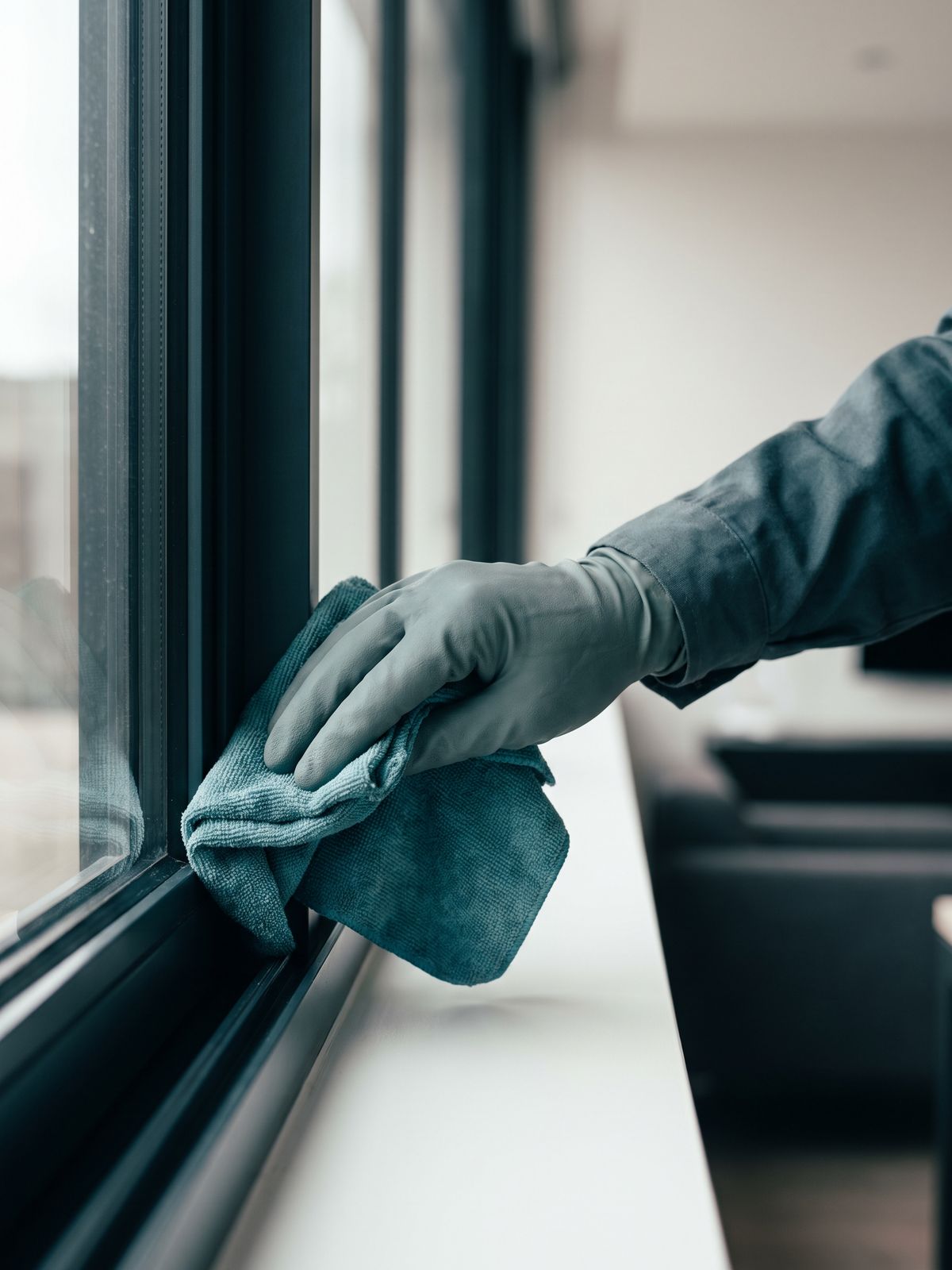 Detailarbeit an einer Fensterfront